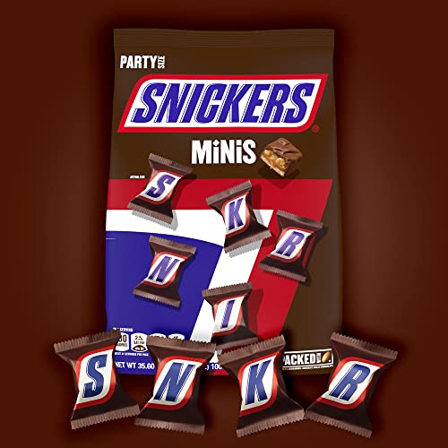Snickers Mini Assorted SNICKERS Minis Size Milk Chocolate Candy Bar Bulk Assortment, 35.6 oz