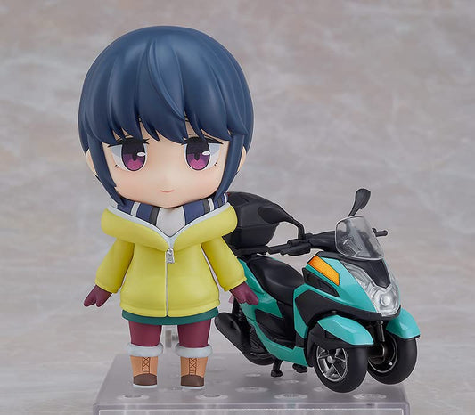 GOOD SMILE COMPANY Nendoroid Yuru Camp Rin Shima Tricyle Version, Non-Scale, Plastic, Pre-Painted Action Figure