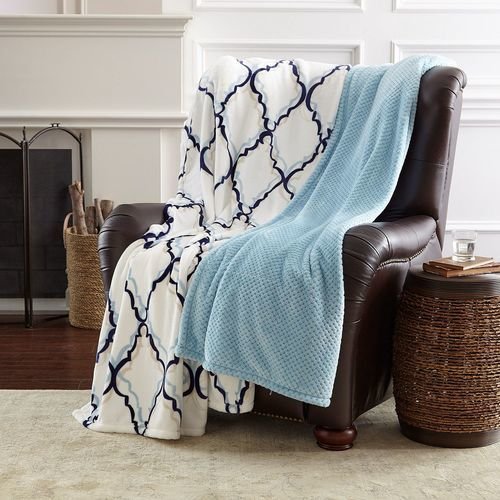 Member's Mark 2-Pk Overs Sized Throws (Delphinium, 60x70)