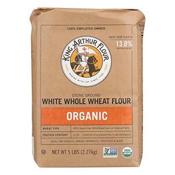 King Arthur Flour, Og, White Whl Wheat, NET WT 5 LBS (2.27 kg)