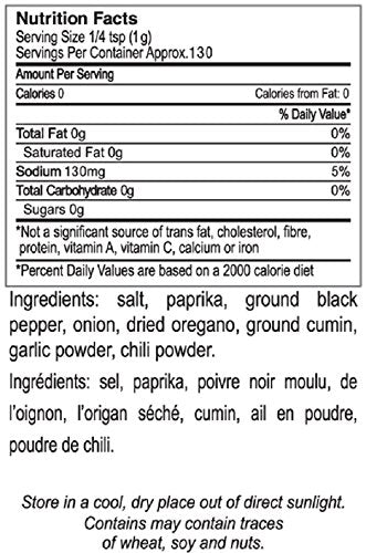 The Gourmet Collection Seasoning & Spice Blends Adobo Ole Spice Blend: Cooking Seasoning for Spanish, Mexican Tacos, Rice, Pork, Chicken. 156 Servings