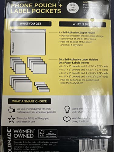 Foldmade Phone Pouch + Label Pockets