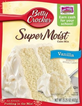 Betty Crocker Super Moist Vanilla Cake Cupcake Mix 15.25oz