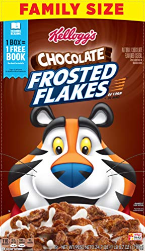 Kellogg's Chocolate Frosted Flakes Cereal Family Size 24.7 Ounce