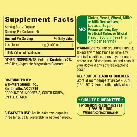 Evaxo L-Arginine Capsules, 500mg, 50 Ct, 2 Pk