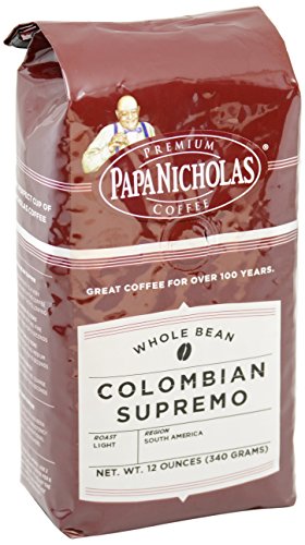Papa Nicholas Premium Coffee Whole Bean Colombian Supremo