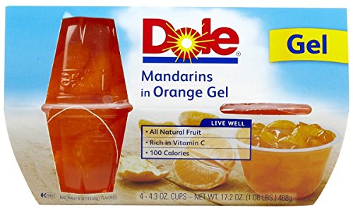 Dole Mandarin in Orange Gel - 4 oz - 4 ct