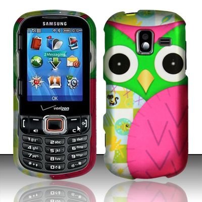 [E-Time] For Samsung Intensity 3 U485 (Verizon) Rubberized Design Cover - Owl Design