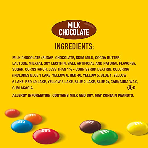 M&M'S Milk Chocolate Candy, Party Size, 38 oz Bag (Pack of 2)