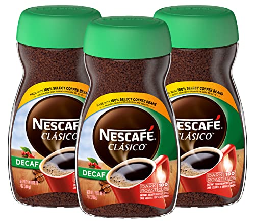 Nescafe Clasico Decaf, 7-Ounce Jars (Pack of 3)