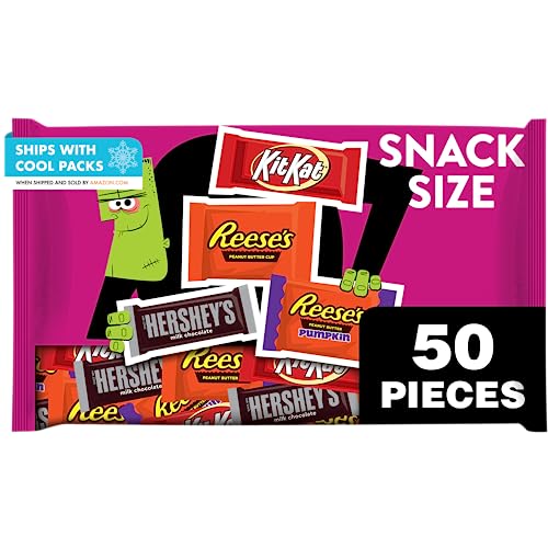 HERSHEY'S Assorted Milk Chocolate, 25.73 oz (50 Count)
