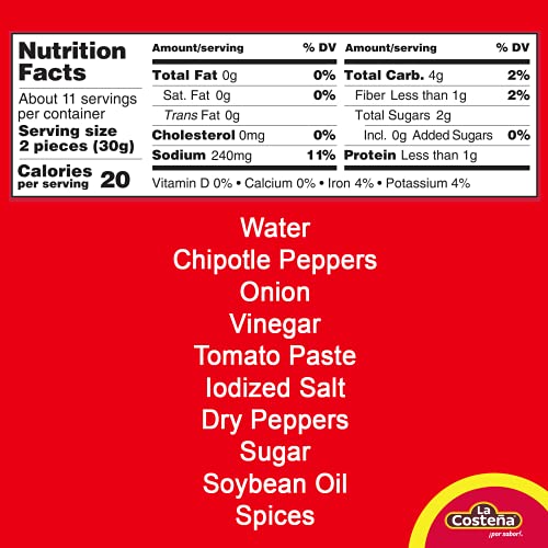 La Costena Chipotle Adobo Sauce, 12-Ounce Cans (Pack of 12)