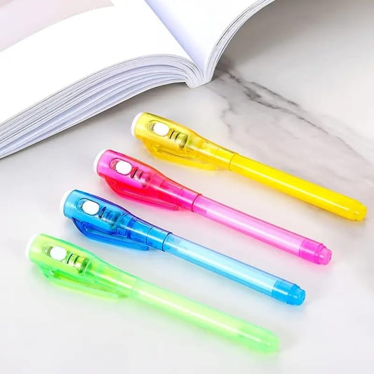 SEDLAV Invisible Ink Spy Pen Set with UV Light - Secret Message & Goodies Bags Toy, Assorted Colors - Back to School, Kawaii Stationery, Fun Writing Pens