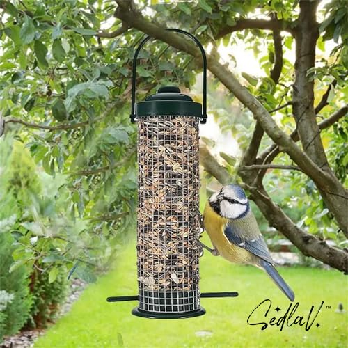 SEDLAV Explore The Outdoors with Premium Wild Bird Feeders: Hanging Tubes, Garden Containers, and More!