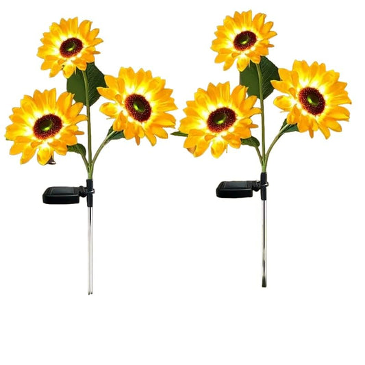 SEDLAV Bask in The Sun: Sunflower Solar Lights for Outdoor Garden Decorations, Courtyard, Pathways, and More – LED-Powered Radiance for Your Front Yard, Backyard, Porch, and Sidewalk
