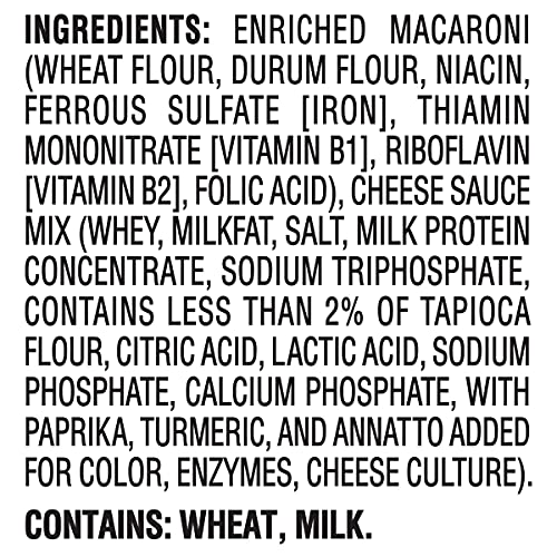 Kraft Original Macaroni & Cheese Dinner 7.25 oz Boxes(Pack of 15)