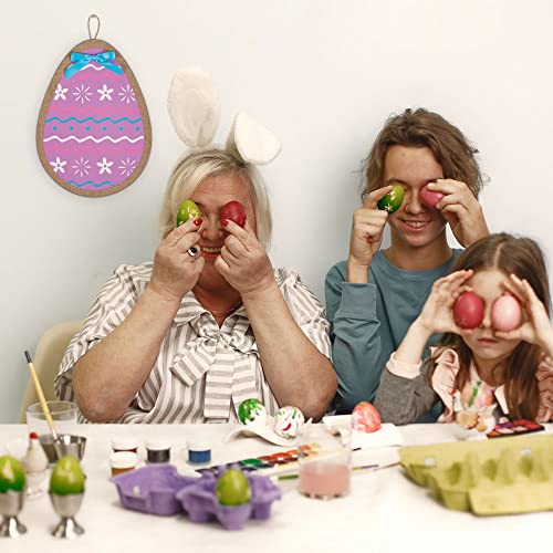 SEDLAV Easter Decoration, Easter Sign Colorful Egg, 14.5”, Easter Decor. Ideal For: Easter Decorations For The Home, Easter Decorations Indoor, Easter Wall Decorations