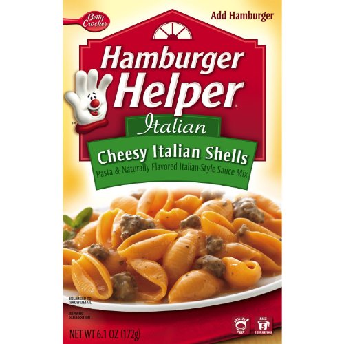 Hamburger Helper Italian Helper Cheesy Shells, 6.1oz