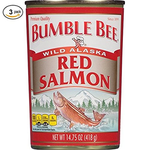 Bumble Bee Alaska Sockeye Red Salmon, 14.75 oz (3 Cans)