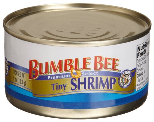 Bumble Bee, Tiny Shrimp, 4oz Can (Pack of 6)