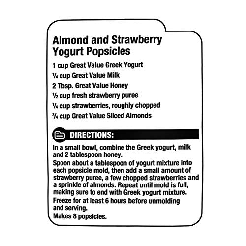 Great Value Sliced Almonds | High-Quality | Perfect for Snacking and Baking - 16 Ounce Reclosable Bag