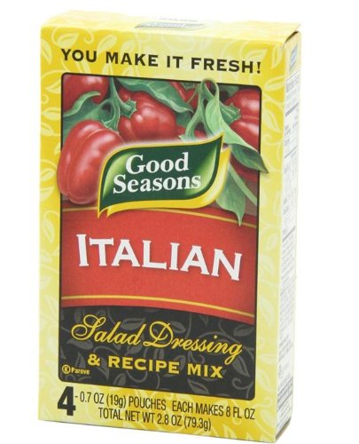 Good Seasons Salad Dressing & Recipe Mix, Italian, 0.7 Oz., 4-count Packets (Pack of 12)
