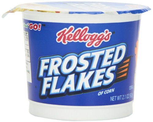 Kellogg's Frosted Flakes Cereal in a Cup, 2.1-ounce (Pack of 4)