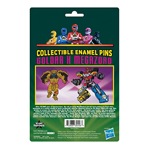 Power Rangers: Goldar and Megazord Enamel Pin Set