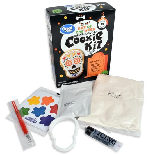 Great Value Day Of The Dead Paint-A-Sugar Halloween Cookie Kit