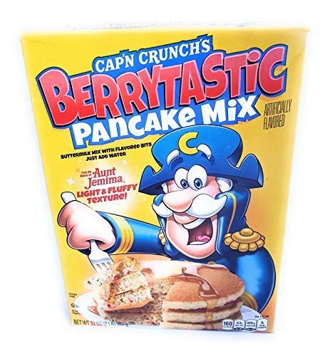 Cap'n Crunch Aunt Jemima Berrytastic Pancake Mix & Ocean Blue Maple Syrup