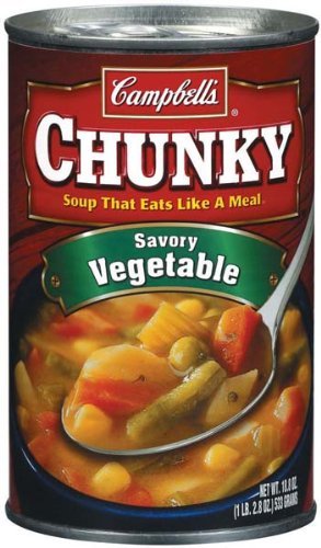 Campbell's Chunky Savory Vegetable Soup 18.8oz Can (Pack of 6)