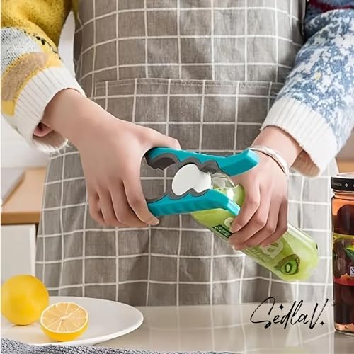 SEDLAV Ultimate Kitchen Gadget Set: Adjustable Bottle Openers with Easy Twist Grip Tools for Cans, Jars, and Twist-Off Caps