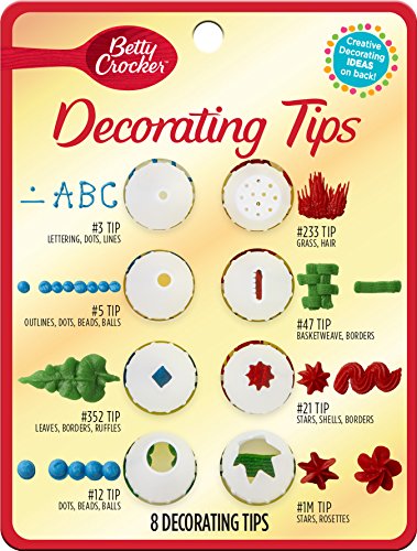 Betty Crocker Decorating Tips Variety Pack, 8 Count