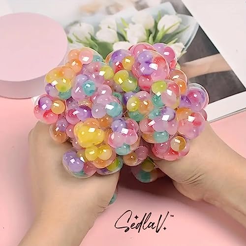 SEDLAV Squishy Stress Balls for Kids and Adults (9 Pack) - Fidgets, Sensory Fidget Toys with Durable TPR Material, 2.3