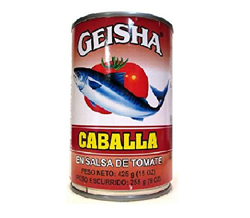 Geisha Mackerel Packed in Tomato Sauce (Pack of 6) 15 oz Cans