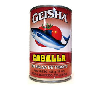 Geisha Mackerel Packed in Tomato Sauce (Pack of 6) 15 oz Cans