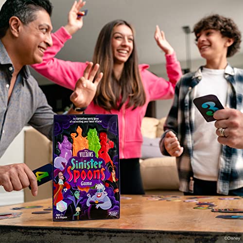 Funko Disney Villains Sinister Spoons Party Game for 4-8 Players Ages 7 and Up