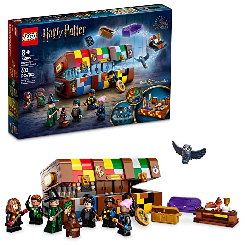 LEGO Harry Potter Hogwarts Magical Trunk 76399 Luggage Set, Summer Toys, Building Toy Idea for Outdoor Play for Kids, Girls & Boys with Movie Minifigures and House Colors