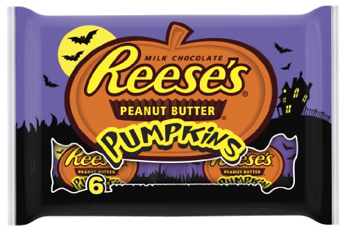 Reese's Halloween Peanut Butter Pumpkins, 6-Count, 7.2-Ounce Packages (Pack of 4)