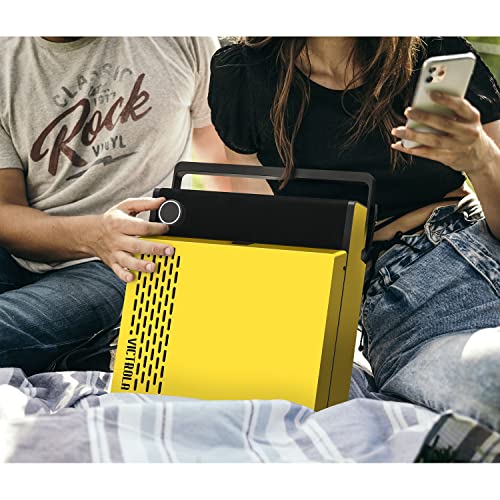 Victrola Revolution GO 3-Speed Bluetooth Portable Rechargeable Record Player with Built-in Speakers | Yellow VSC-750SB-YEL