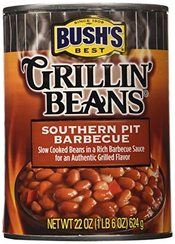 Bush's Best, Grillin' Beans, Southern Pit Barbecue, 22oz. Can (Pack of 3)