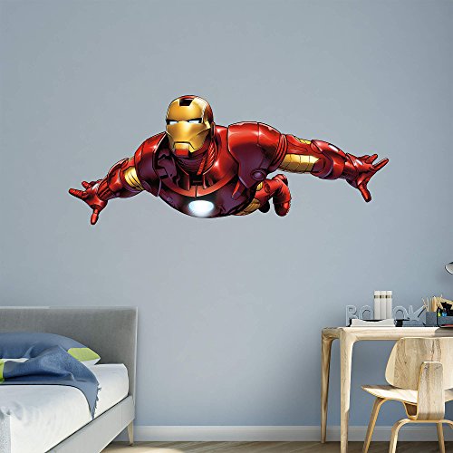FATHEAD Iron Man: Flying-Avengers Assemble-Life-Size Officially Licensed Marvel Removable Wall Decal