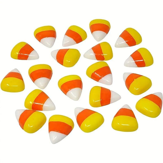 SEDLAV Playful Peaks of Sweetness Collection - Cute Candy Corn Flatback Resin Charms for Slime, Whimsical Decorative Embellishments for Creative and Charming DIY Slime Projects