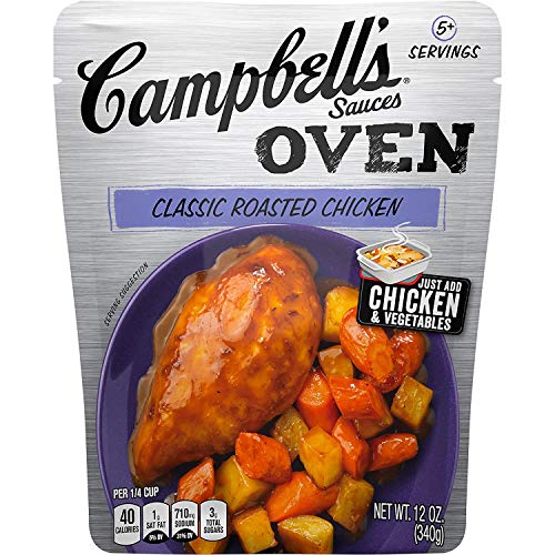 Campbell's Oven Sauces, Classic Roasted Chicken, 12 Oz, Pack of 6