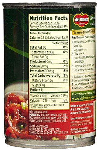 Del Monte No Salt Added Stewed Tomatoes - 14.5 oz