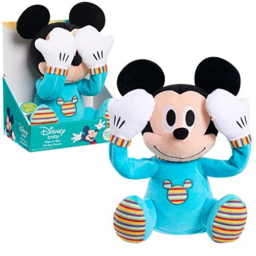 Disney Baby Peek-A-Boo Plush, Mickey Mouse, Officially Licensed Kids Toys for Ages 09Month by Just Play