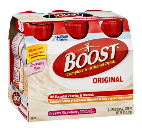 Boost Complete Nutritional Drink Original Creamy Strawberry 6 PK (Pack of 12)