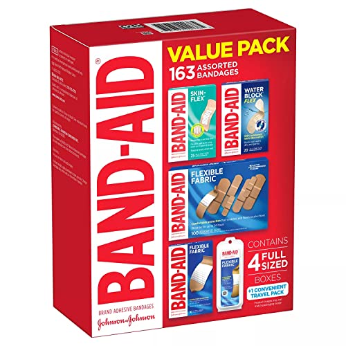 Band-Aid Brand Variety Pack Adhesive Bandages (163 Count)