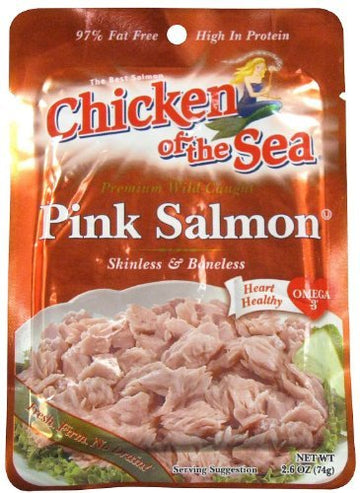 Chicken Of The Sea Premium Skinless & Boneless Pink Salmon, 2.5 Oz.