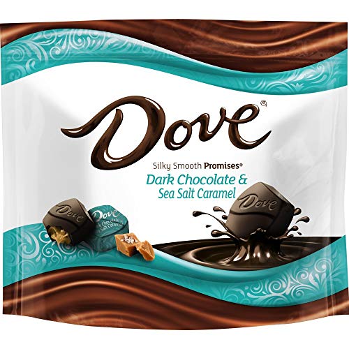 DOVE PROMISES Sea Salt & Caramel Dark Chocolate Candy 7.61-Ounce Bag (Pack of 8)